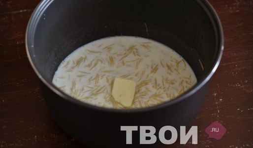 молочный суп в мультиварке