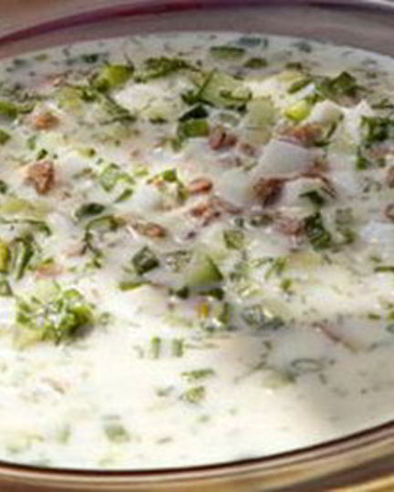 Рецепт ашхабадской окрошки с бараниной