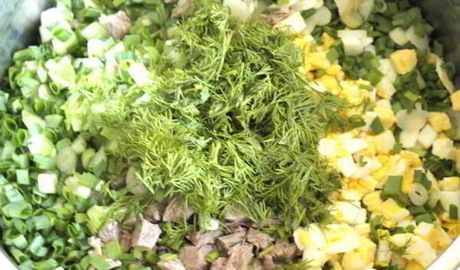 мясная окрошка