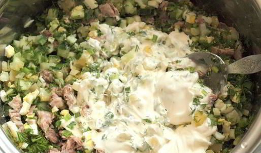 мясная окрошка