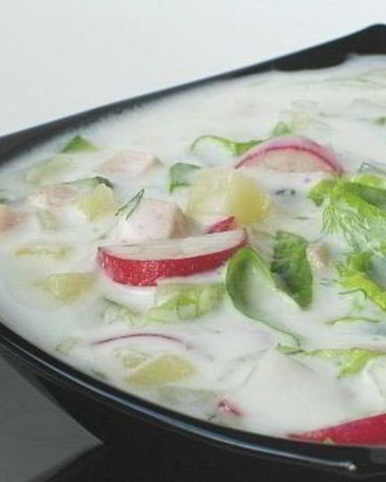 Рецепт окрошки без картошки