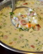 Окрошка классическая на кефире