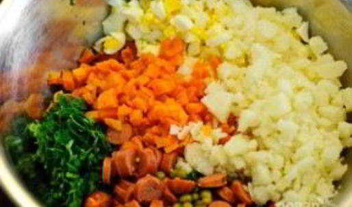 окрошка классическая на кефире