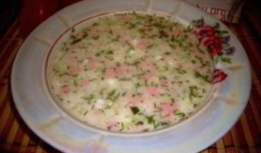 окрошка классическая с колбасой