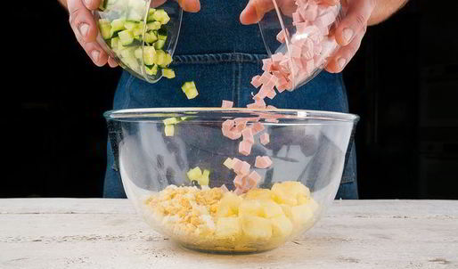 окрошка на кефире