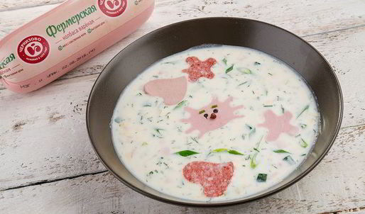 окрошка на кефире