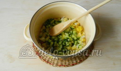 окрошка на лимонной кислоте