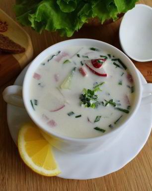 Окрошка на майонезе