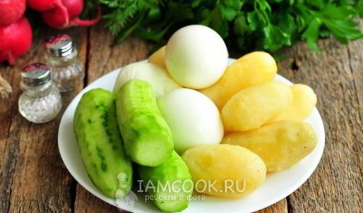 окрошка на минералке с майонезом