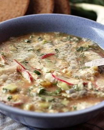 Рецепт окрошки на минеральной воде