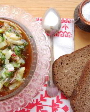 Окрошка постная