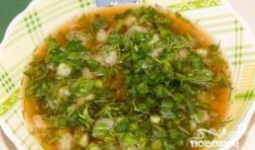 окрошка постная