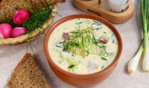 окрошка с говядиной