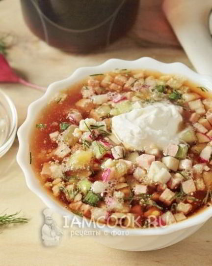 Рецепт окрошки с хреном