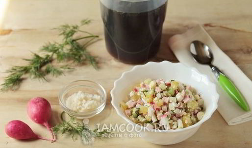 окрошка с хреном