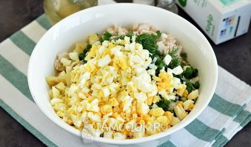 окрошка с куриной грудкой