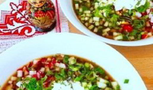 окрошка с квасом