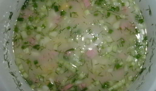 окрошка с лимонным соком sicilia