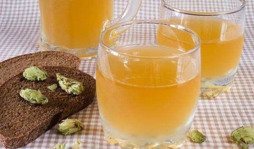 постная окрошка на квасе