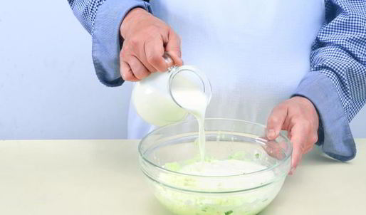 вегетарианская окрошка на кефире