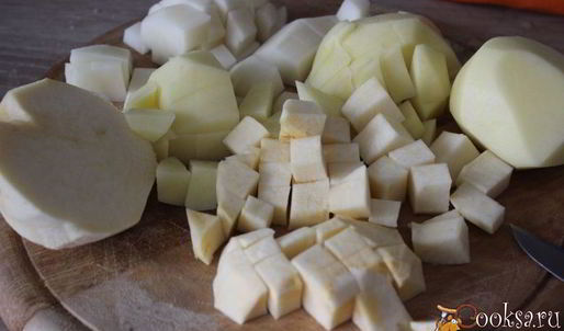 куриный суп с нутом и овощами