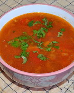 Куриный суп с овощами по-мексикански