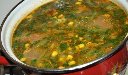 куриный суп с овощами