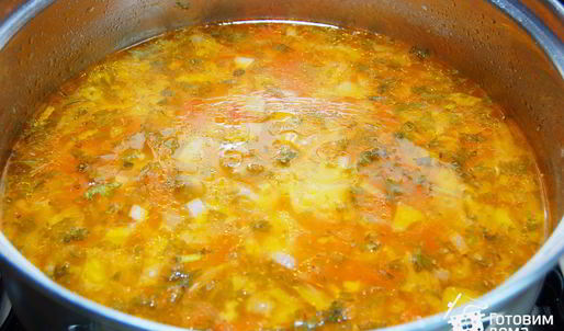 легкий овощной суп с рисом