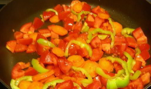 легкий суп из летних овощей с рисом