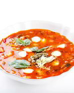 Минестроне с мини-моцареллой