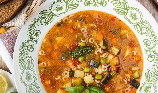 минестроне с песто