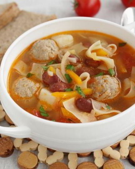 Рецепт наваристого супа с фрикадельками и овощами