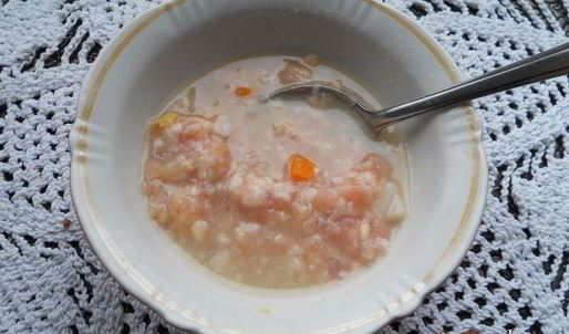 овощной суп с гречкой и куриным фаршем