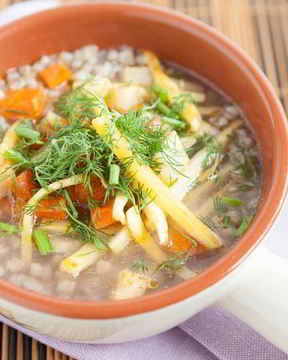 Овощной суп с гречкой