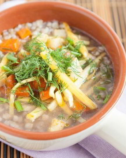 Рецепт овощного супа с гречкой