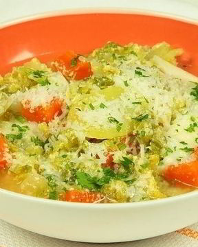 Овощной суп с йогуртом