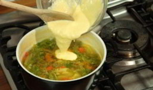 овощной суп с йогуртом