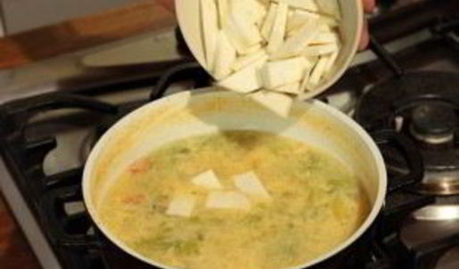 овощной суп с йогуртом