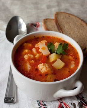 Овощной суп с кабачками