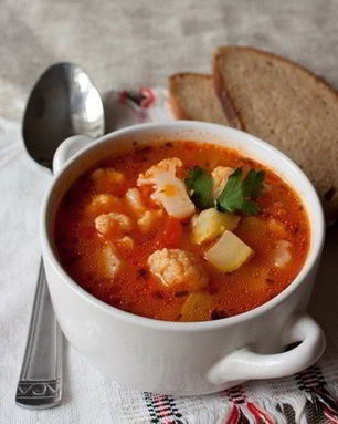 Овощной суп с кабачками