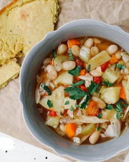 Рецепт овощного супа с капустой