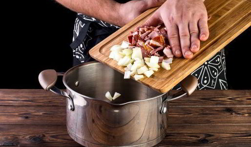 овощной суп с копченостями