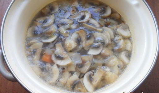 овощной суп с шампиньонами и вермишелью