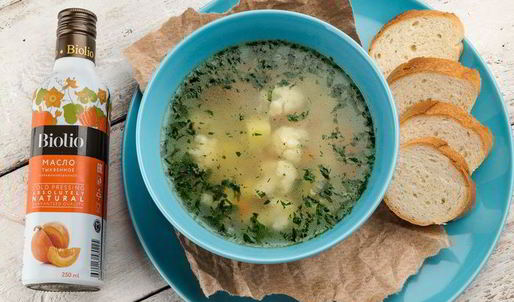 овощной суп с зеленым горошком