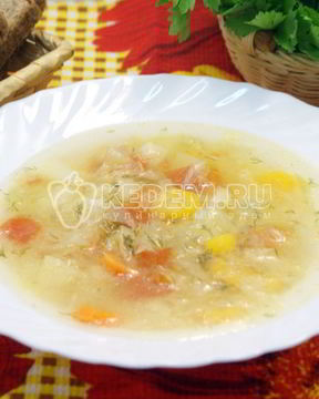 Овощной суп в мультиварке