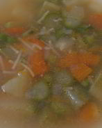 Овощной весенний суп с сыром