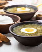 Полезный овощной суп со шпинатом