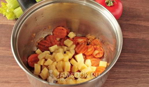 постный овощной суп с сельдереем