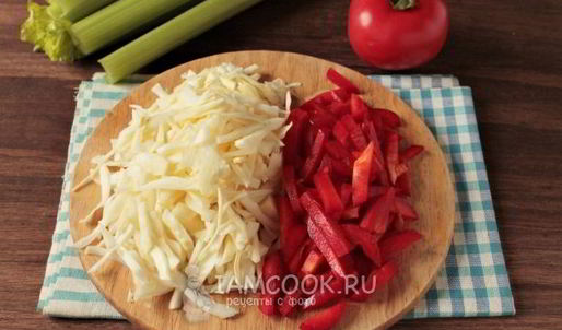 постный овощной суп с сельдереем