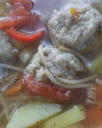 Суп с фрикадельками и овощами